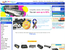 Tablet Screenshot of bcmyinkjets.com